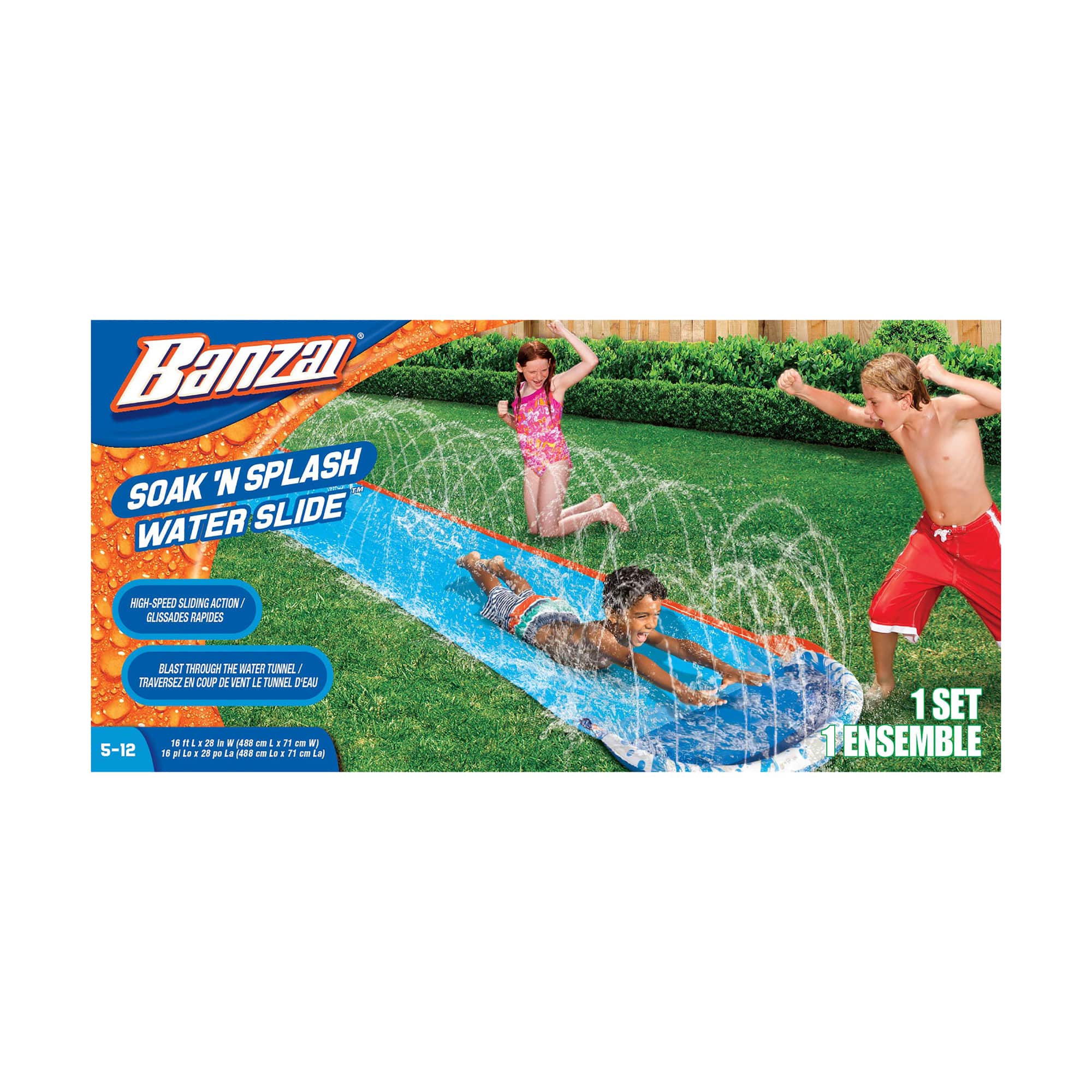 Banzai® 16ft. Soak 'N Splash Water Slide™